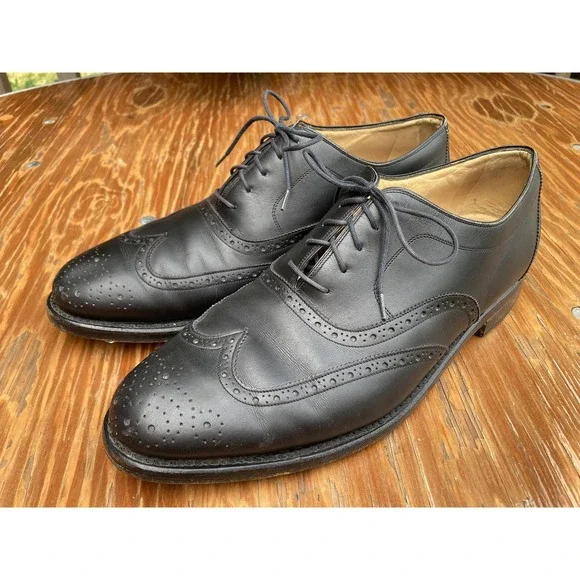 Bally Nino Black Leather cap toe Oxford dress shoes Bally black leather cap toe oxford dress shoes 11D | eBay main image 3